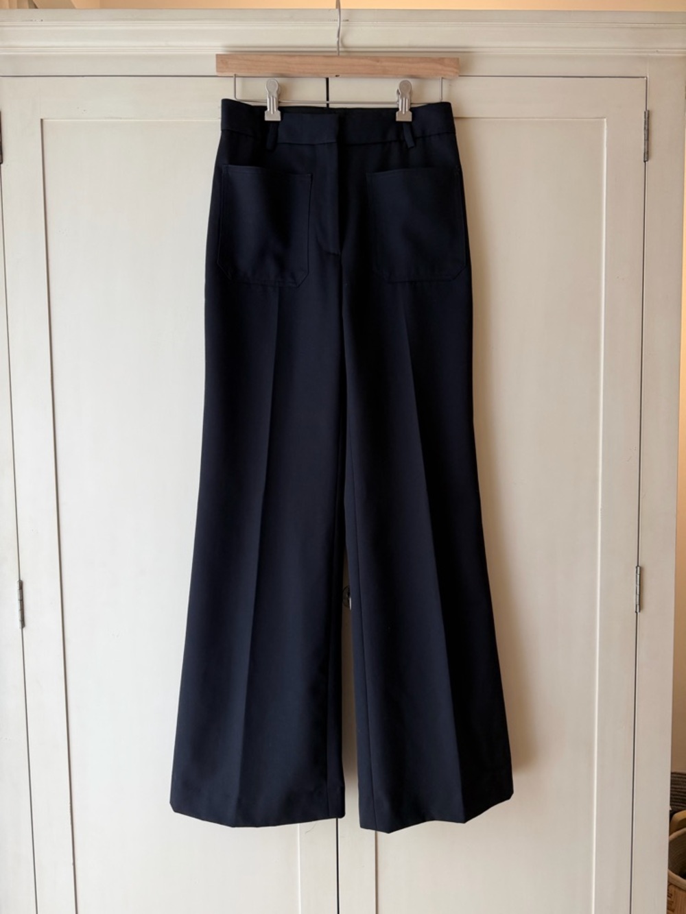Nili Lotan High-Rise Wide-Leg Trousers